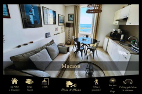 Macasa, vue mer, cosy, parking privé, GR34 2 personnes